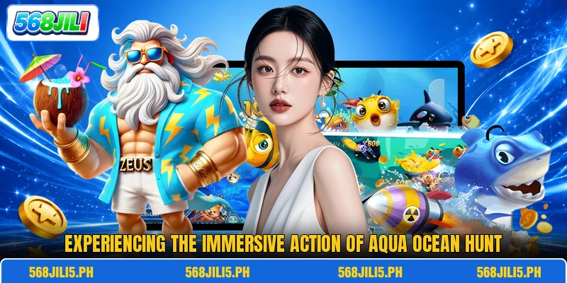 Experiencing the immersive action of Aqua Ocean Hunt Experiencing the immersive action of Aqua Ocean Hunt