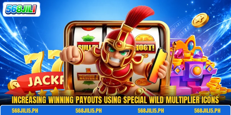Increasing winning payouts using special wild multiplier icons Increasing winning payouts using special wild multiplier icons